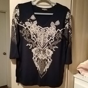 Vanilla Sugar Sparkle Top Sz L/XL